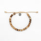 Nusa Natural Wood Bead Anklet, Surf, by Koh Surf - Mellow Monkey