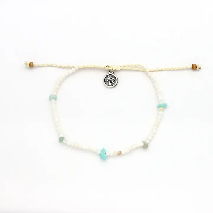 Ka'ala Beaded Surfer Anklet - Mellow Monkey