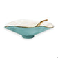 ENCANTO Claire Small Oval Bowl with Spoon (Turquoi