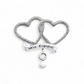 We're Engaged! Hearts Personalized Ornament - Mellow Monkey
