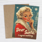 Dear Santa, I Regret Nothing - Funny Christmas Card - Mellow Monkey