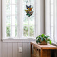 Butterfly Cluster Stained Glass Window Panel - 13-1/4-in - Mellow Monkey