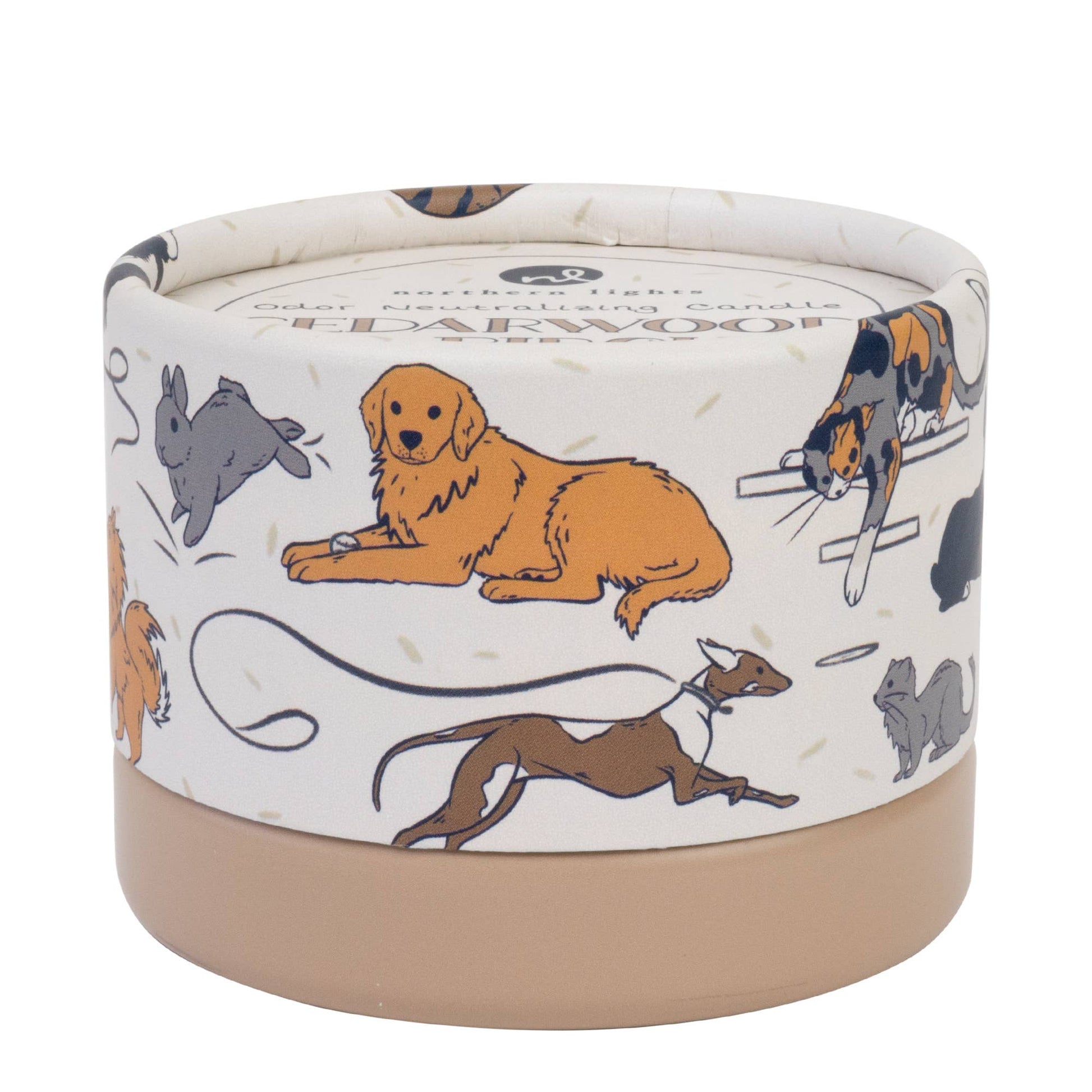 PawsON Pet Odor Neutralizing Candle: Cedarwood & Birch - Mellow Monkey