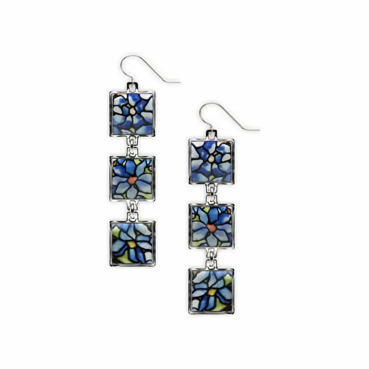 Tiffany Clematis Dangle Earrings - Mellow Monkey