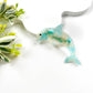 Acetate dolphin duckbill clip: Blue - Mellow Monkey
