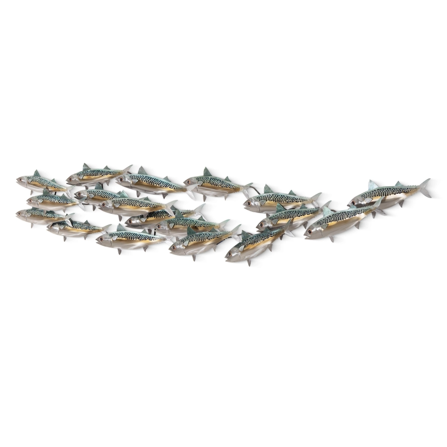 Atlantic Mackerel Metal Wall Décor - 49-in - Mellow Monkey