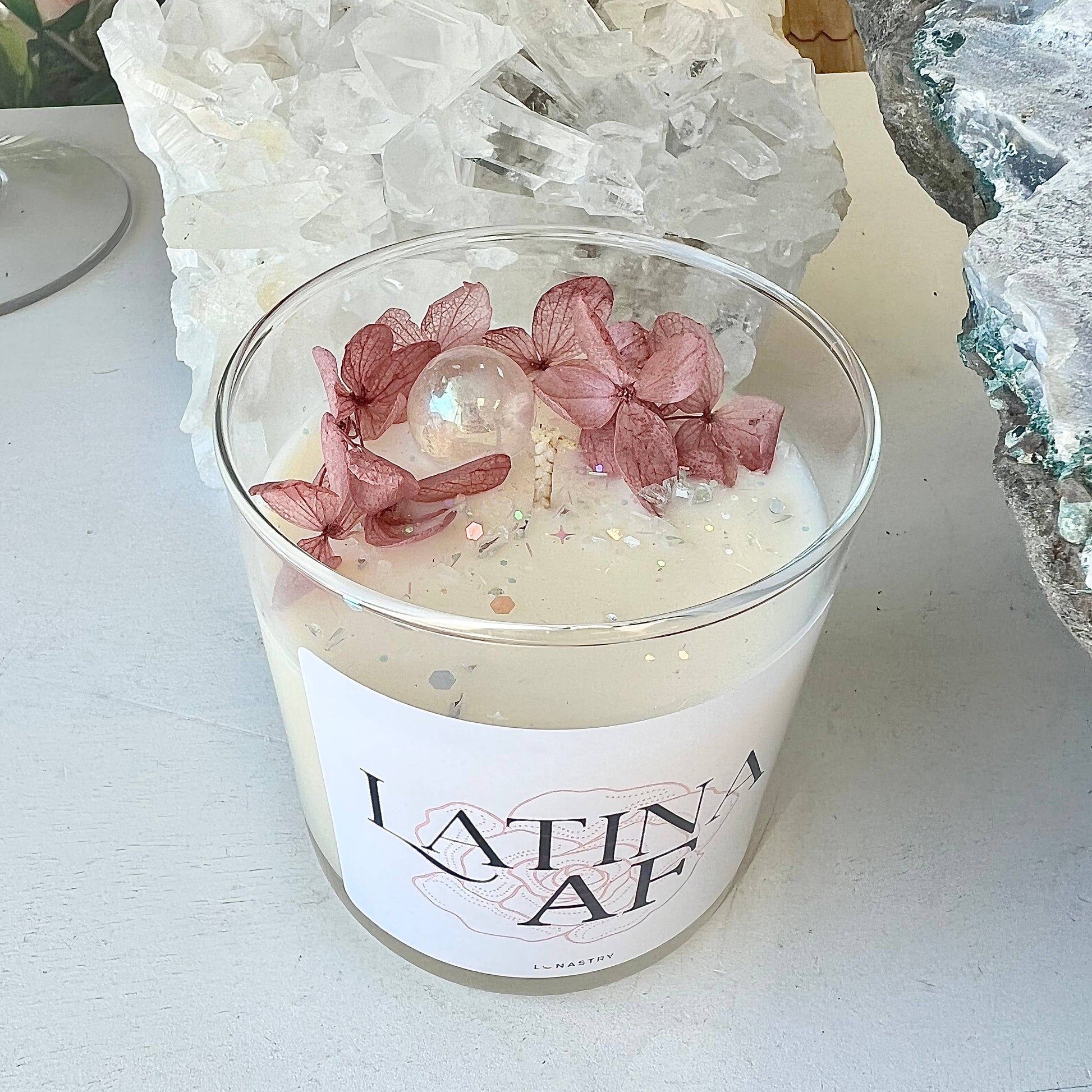 Latina AF - Scented Crystal Soy Candle - 11-oz. - Mellow Monkey