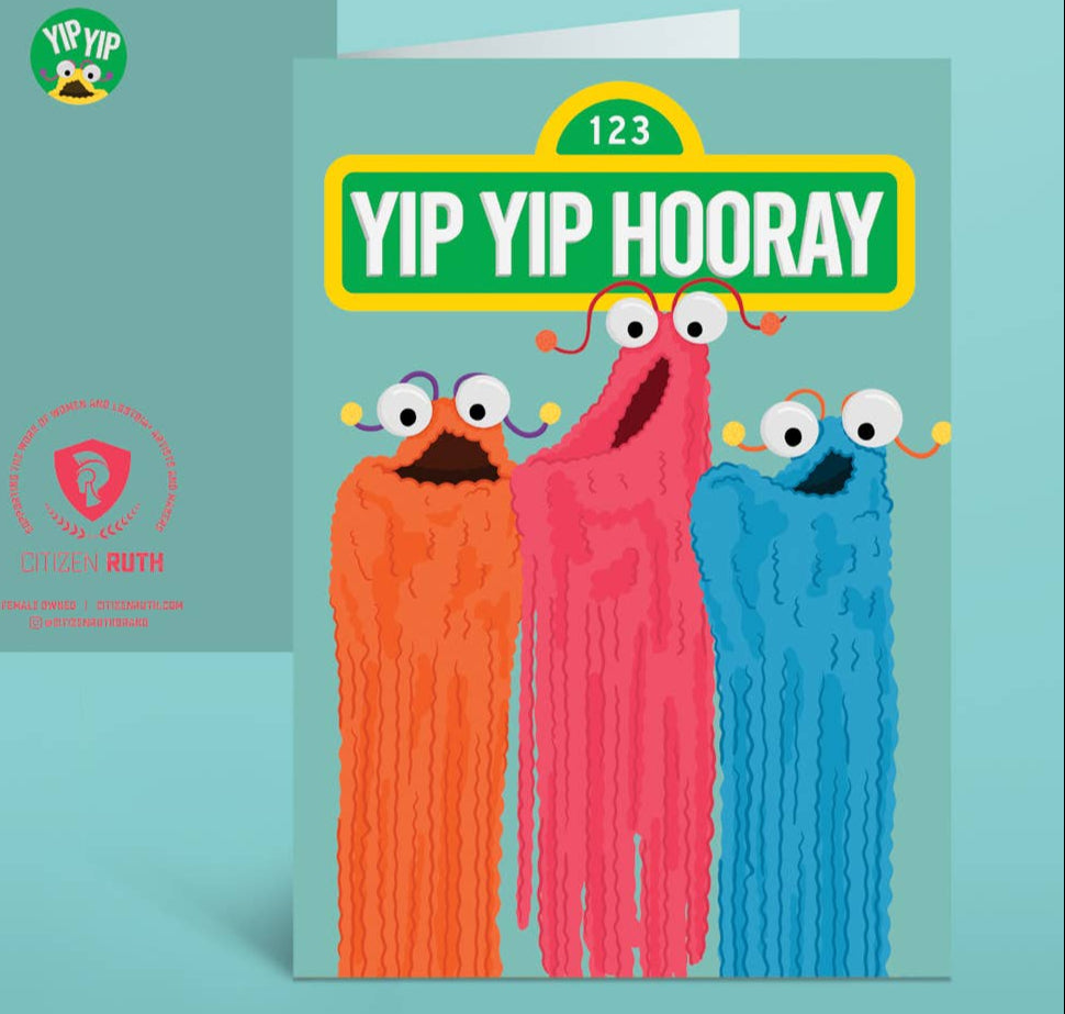 Yip Yip Hooray - Greeting Card - Mellow Monkey