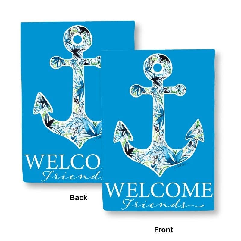 Anchor Design Double-Sided Garden Flag - Mellow Monkey