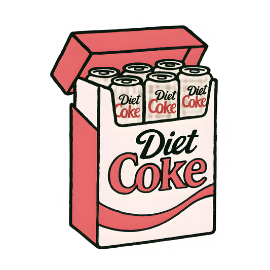 Diet Coke Fridge Pack - Vinyl Decal Sticker