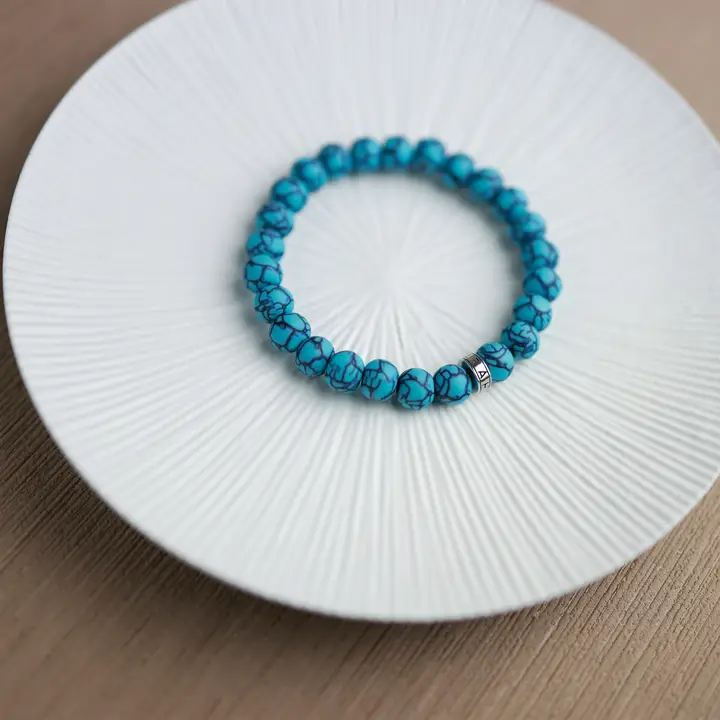 Turquoise Canyon Stack Bracelet - Unisex Large - Mellow Monkey