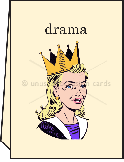 Drama Queen - Greeting Card - Mellow Monkey