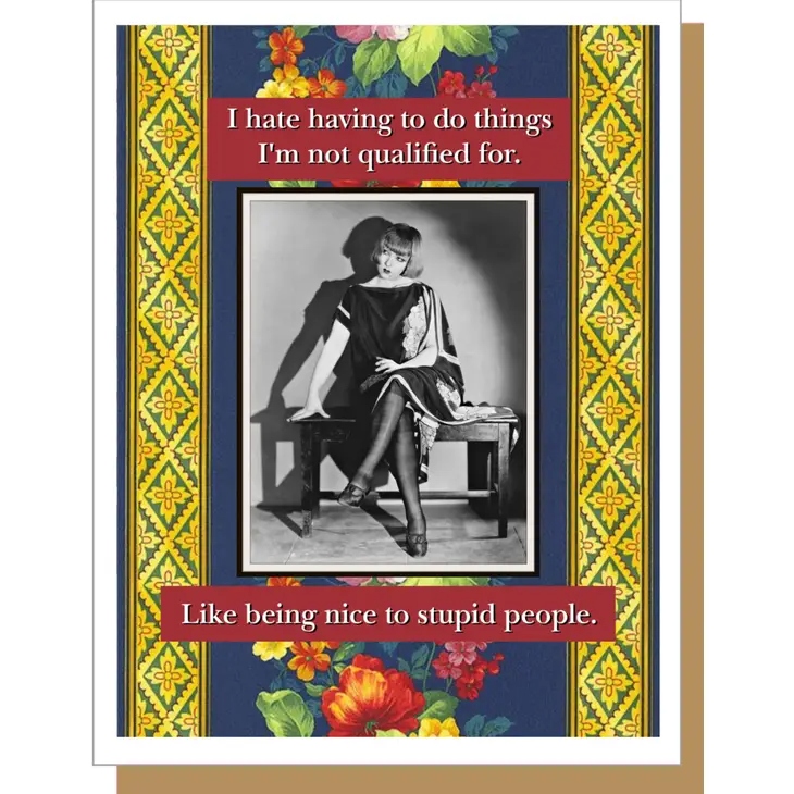 Stupid People - Greeting Card - Mellow Monkey