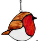 Stained Glass Bird Suncatcher - 4-1/2-in - Mellow Monkey