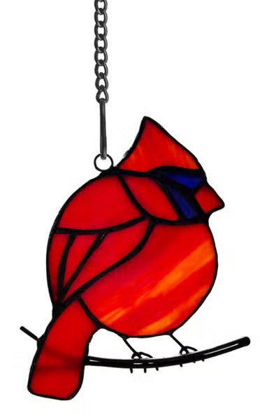 Stained Glass Bird Suncatcher - 4-1/2-in - Mellow Monkey
