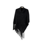 Britt's Knits Beyond Soft Chenille Poncho - Black - Mellow Monkey