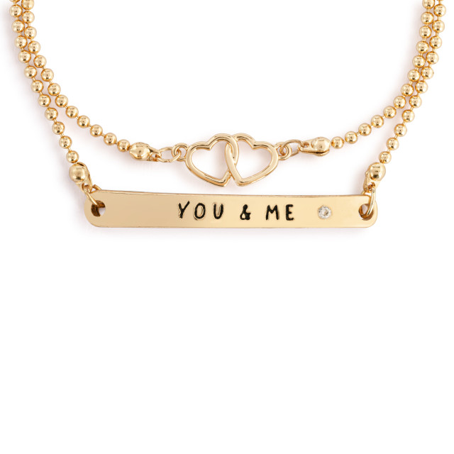 You & Me - Winnie the Pooh Inspired Layered Bracelet - Mellow Monkey