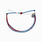 Pura Vida Bracelet - Red White Blue - Mellow Monkey