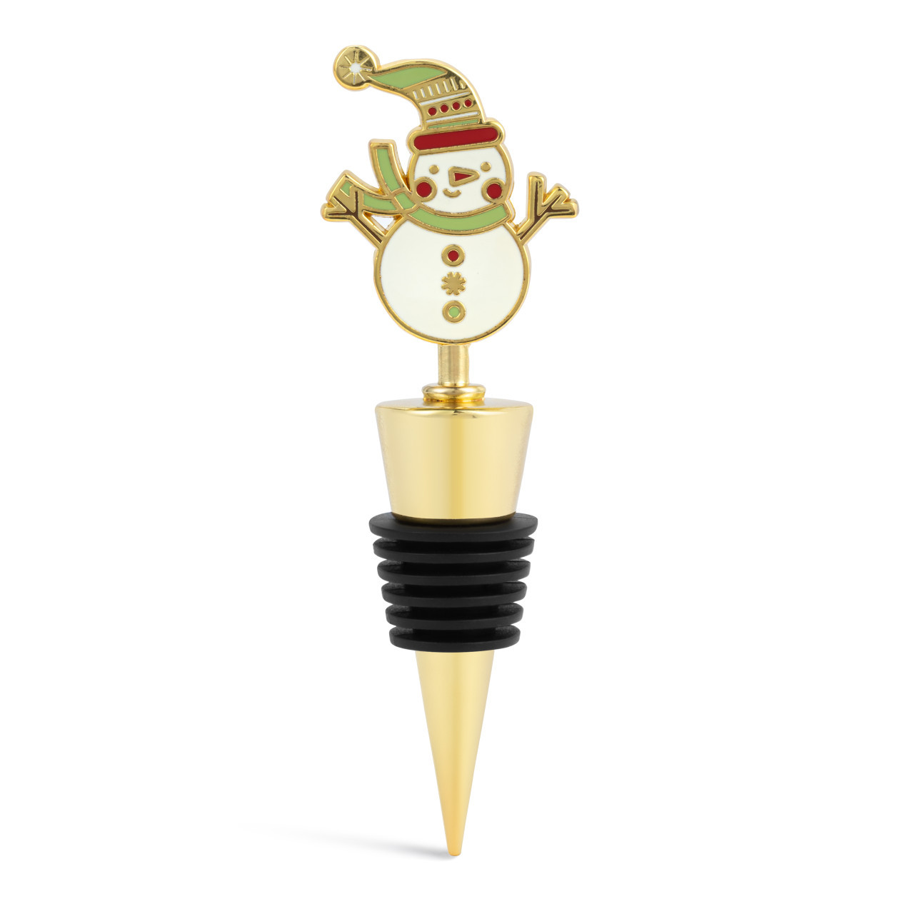 Snowman - Metal Bottle Stopper - Mellow Monkey