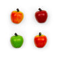 Colorful Apple Magnets - Set of 4