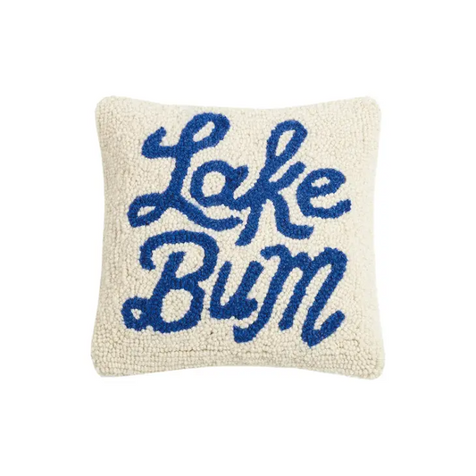 Lake Bum Hook Pillow - 10-in - Mellow Monkey