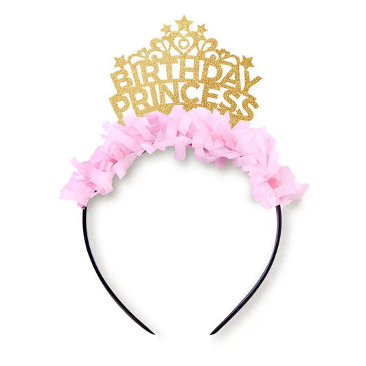 Birthday Princess - Gold And Pink Crown - Mellow Monkey