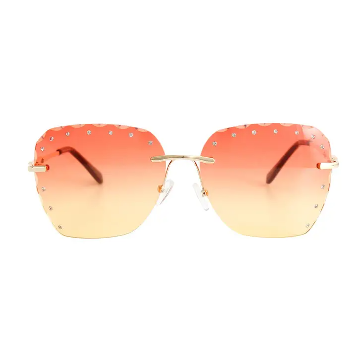 Orange Diamond Cut Sunglasses - Mellow Monkey