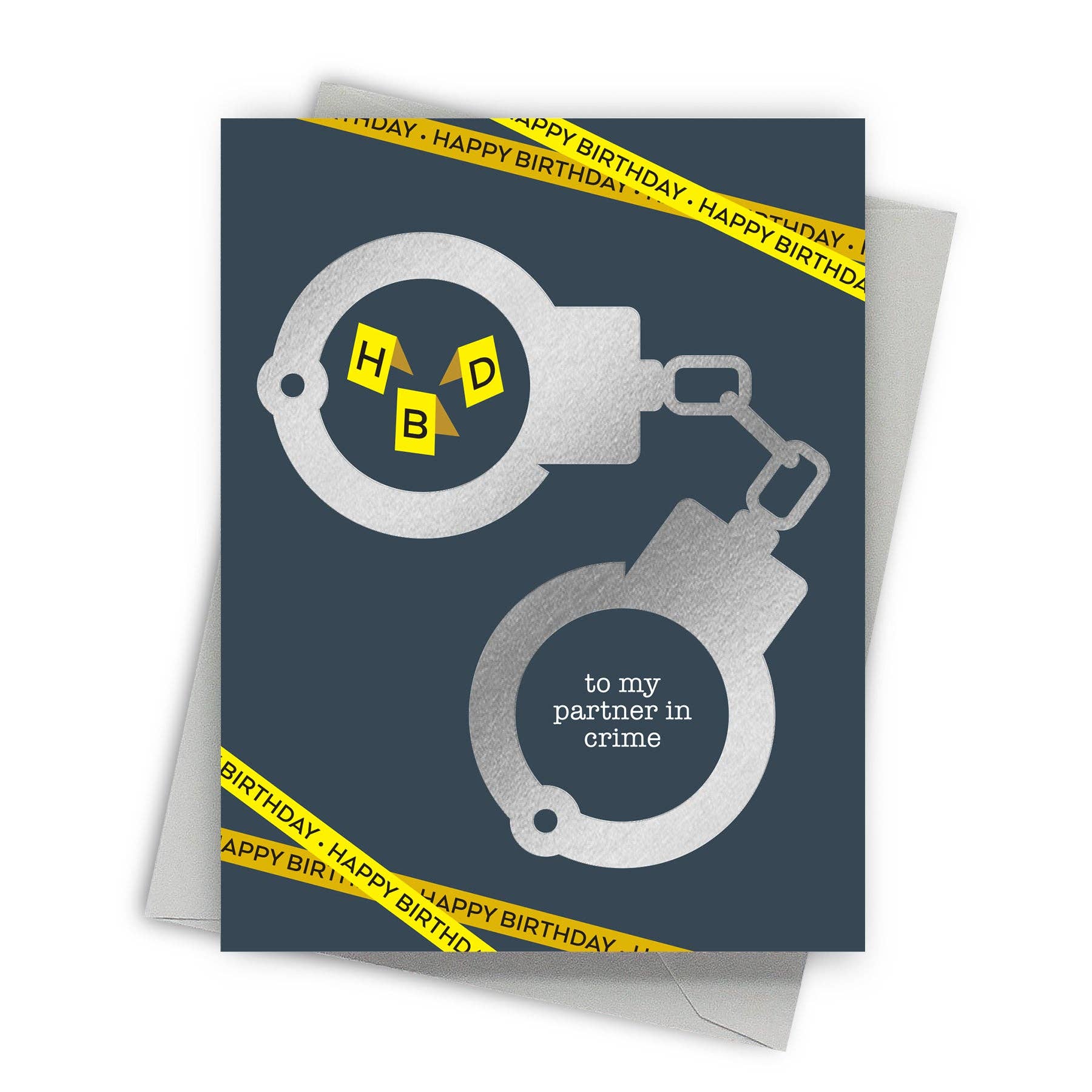 Partner In Crime – Funny Birthday Card - Mellow Monkey