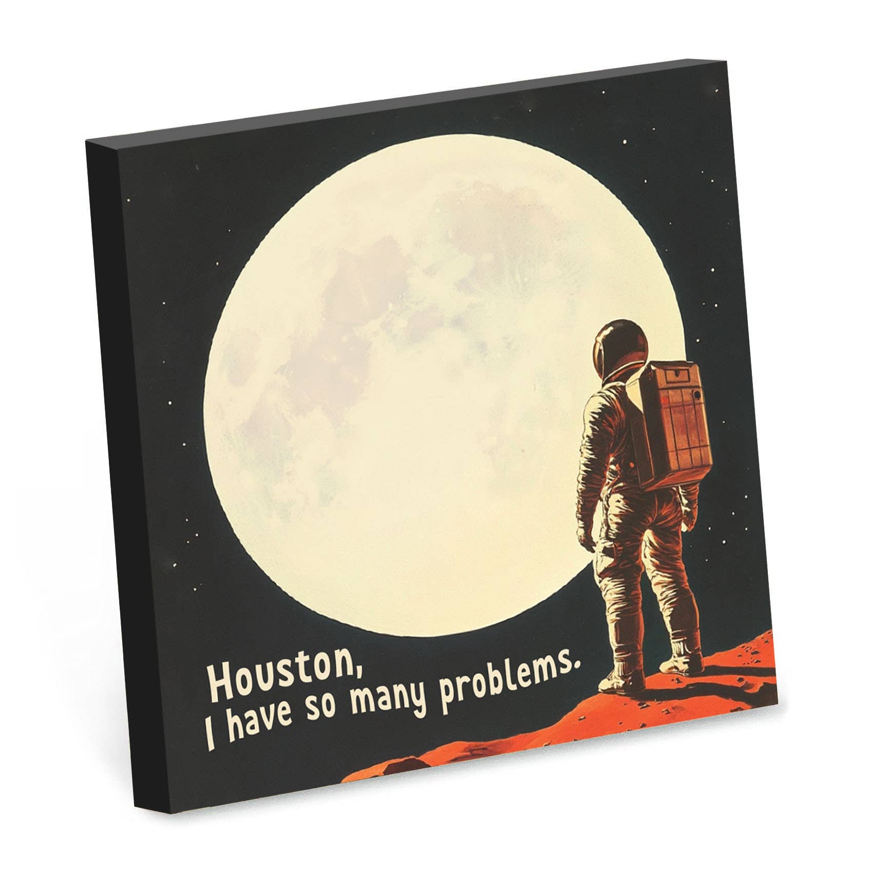Houston, I Have So Many Problems - Funny Sticky Note Pad - Mellow Monkey