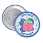 Antisocial Butterfly Pinback Button - Mellow Monkey