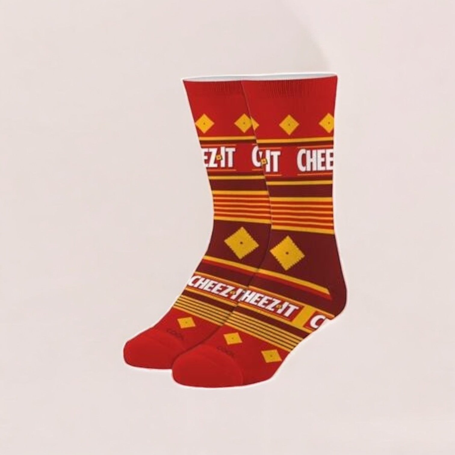 Cheez It Crackers Socks - Crew Socks - Large - Mellow Monkey