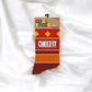 Cheez It Crackers Socks - Crew Socks - Large - Mellow Monkey