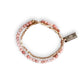 Gemstone Double Wrap Bracelet - Peach Agate - Mellow Monkey