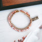 Gemstone Double Wrap Bracelet - Peach Agate - Mellow Monkey