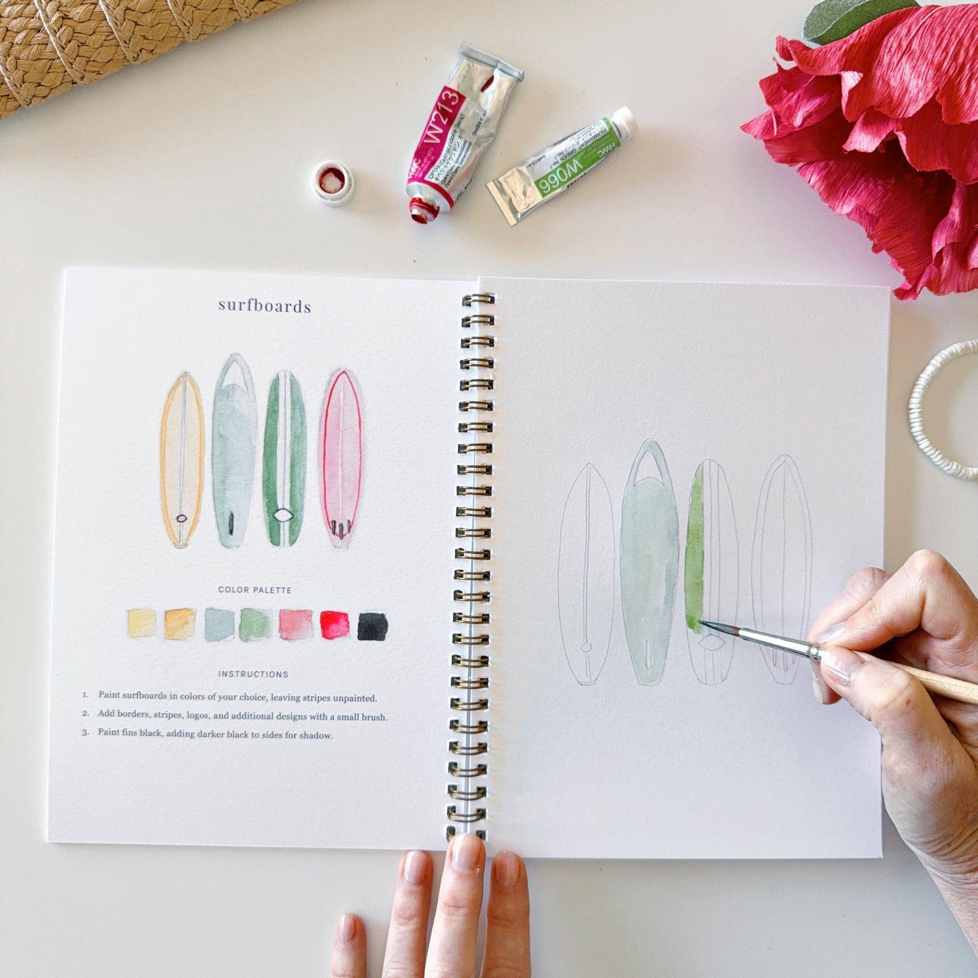 Tropical Watercolor Workbook - Mellow Monkey