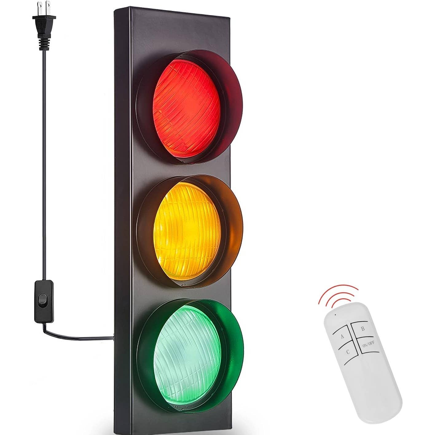 Traffic Light Decoration Wall Lamp With Remote Control - Mellow Monkey