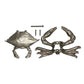 Crab Door Knocker - Nickel Silver - Mellow Monkey