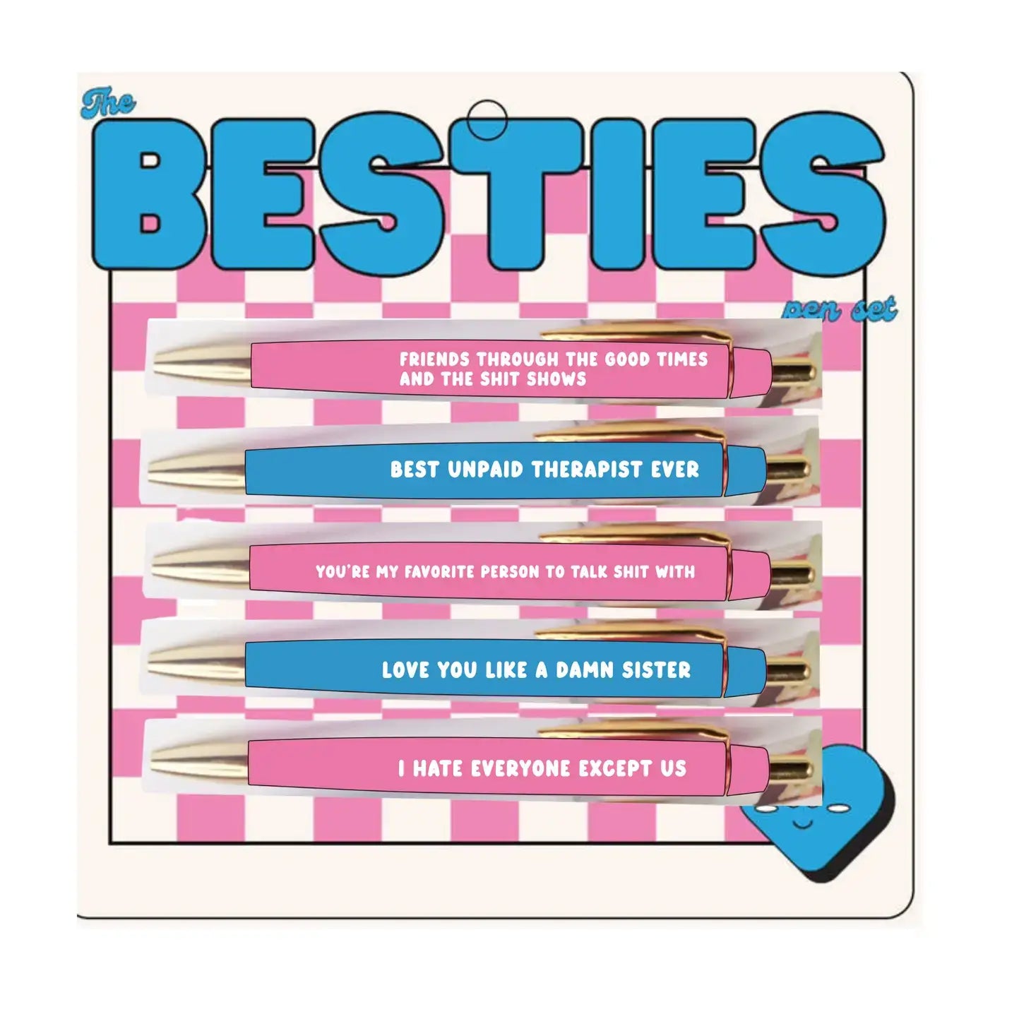 Besties Pens - Set of 5 - Mellow Monkey