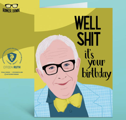 Well Shit It's Your Birthday - Birthday Greeting card - Mellow Monkey