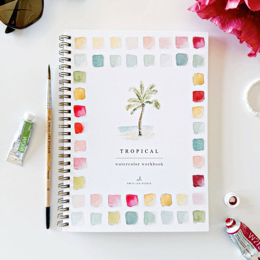 Tropical Watercolor Workbook - Mellow Monkey