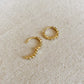 Beaded Clicker Hoops - 18k Gold Filled Earrings - Mellow Monkey
