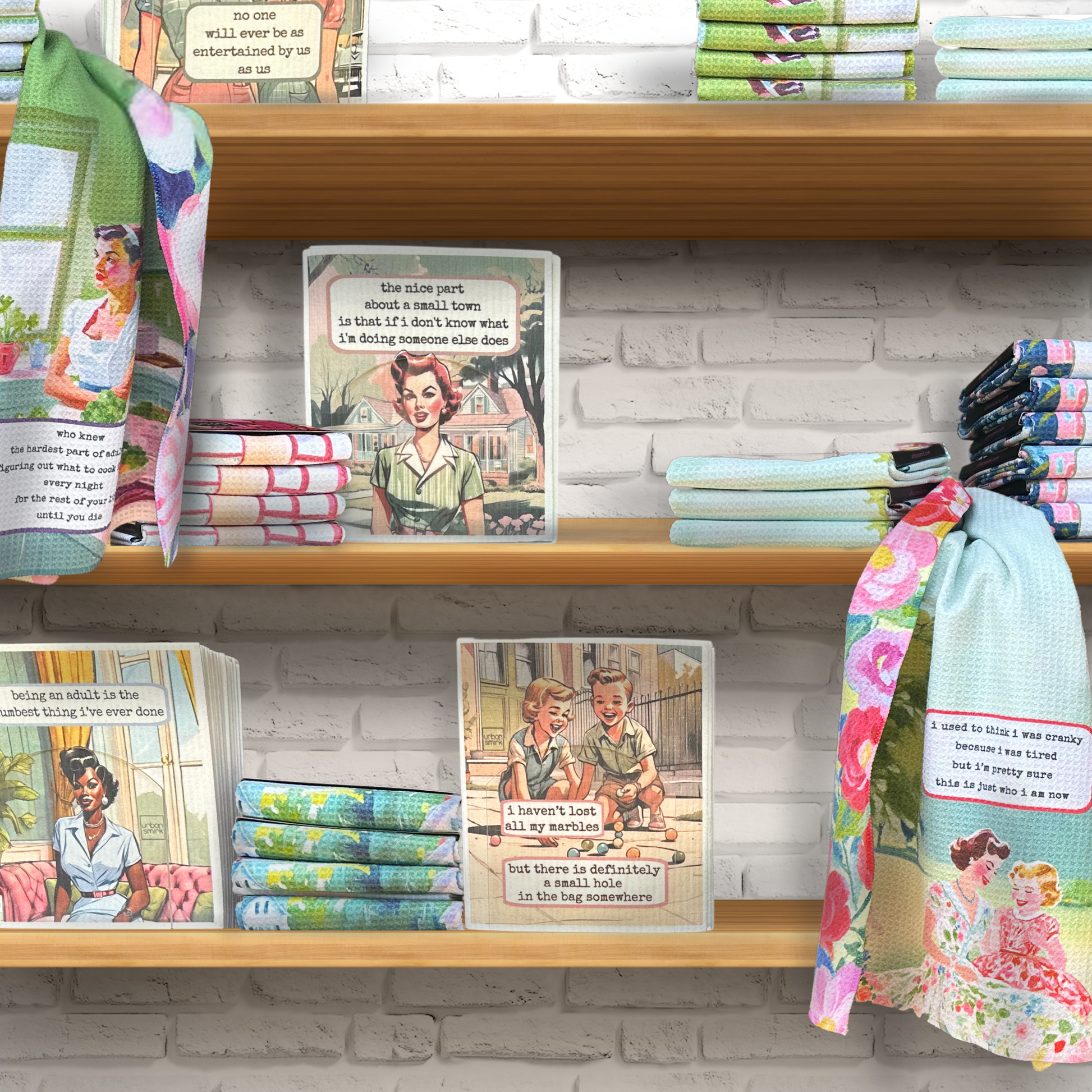 Hilarious Retro Swedish Dishcloth - Don't Like Sarcasm - Mellow Monkey