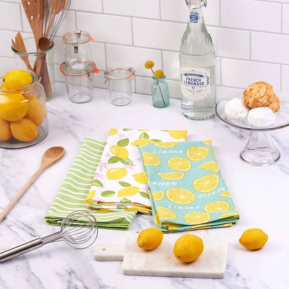 Limone - Kitchen Towels - Set of 3 - Mellow Monkey