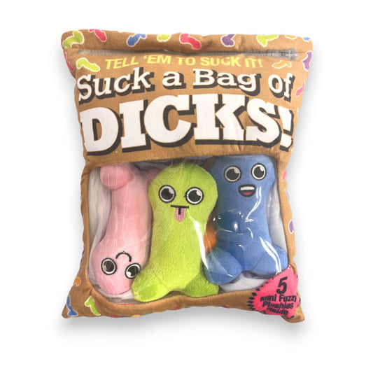 Suck a Bag of Dicks Plushy Pillows - Set of 5 - Mellow Monkey