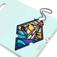 Sunshine and Sea Breezes Lighthouse Suncatcher Card - Mellow Monkey