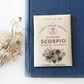 Scorpio - Flower Zodiac Card Set