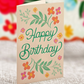 Freshcut Paper Mini Blooming BIrthday Cake Pop-Up Greeting Card - Mellow Monkey