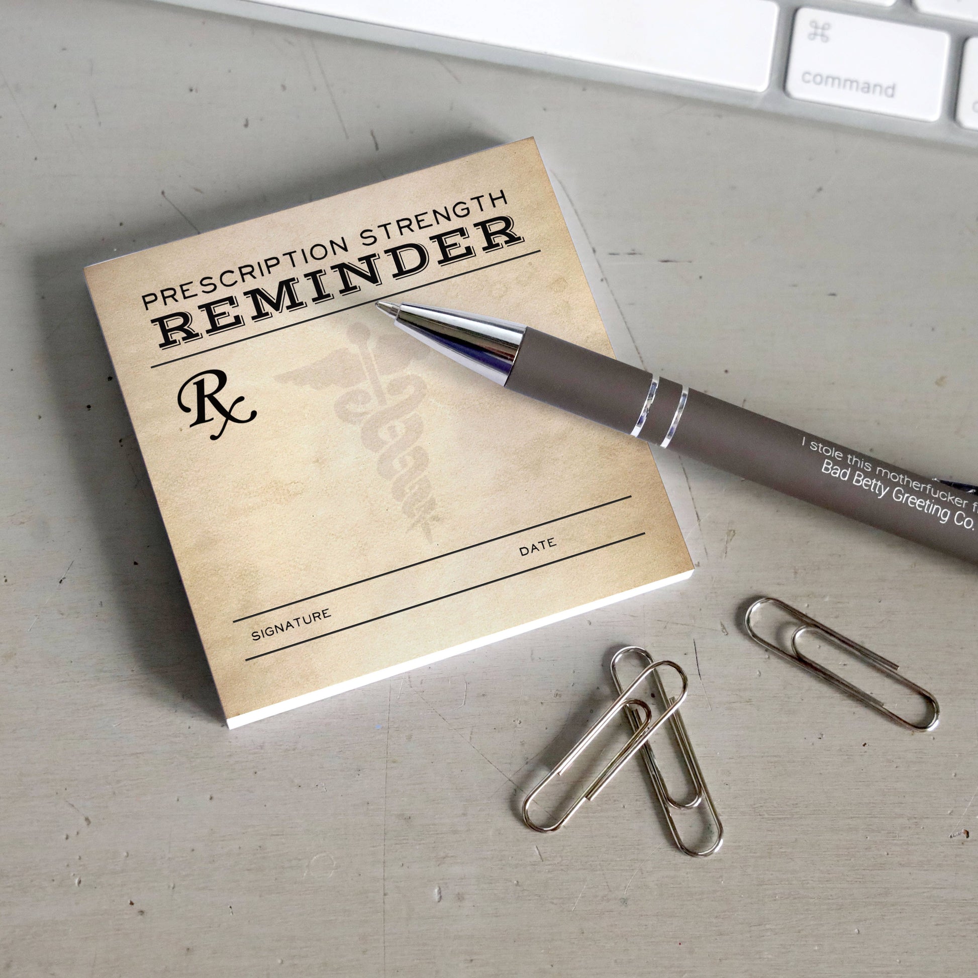 Prescription Strength Reminder - Sticky Note Pad - Mellow Monkey