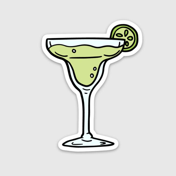 Margarita Glass - Vinyl Decal Sticker - Mellow Monkey