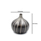 Tiny Congo - Handcrafted Porcelain Bud Vase - Black with White Stripes - 2.5 x 2.5 x 2.6 in - Mellow Monkey